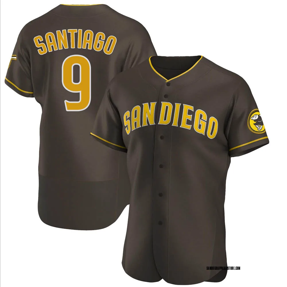 Men's Benito Santiago San Diego Padres Authentic White /Brown Home Jersey