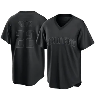 Men's San Diego Padres #22 Juan Soto Number Black 2022 City Connect Cool  Base Stitched Jersey on sale,for Cheap,wholesale from China