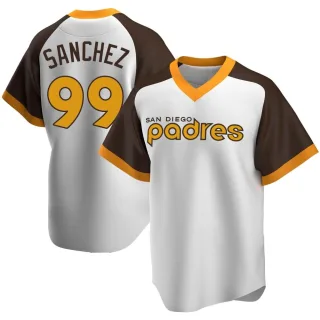 Gary Sánchez #99 San Diego Padres 2023 Season White AOP Baseball Shirt  Fanmade